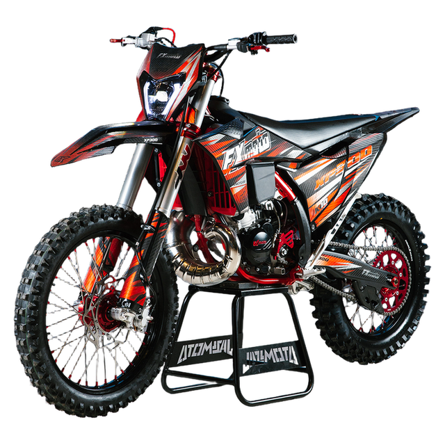 Мотоцикл кроссовый FXMOTO XP300 2T Черный — фото 2